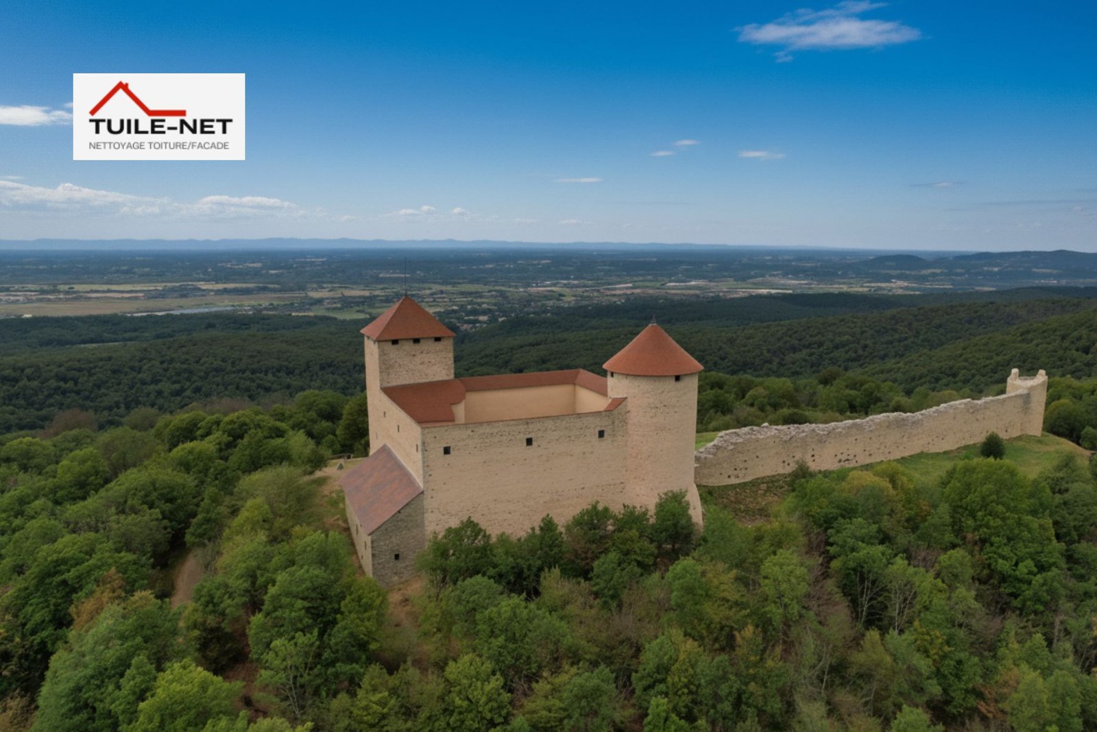 Toiture du Château des Allymes à Ambérieu-en-Bugey
