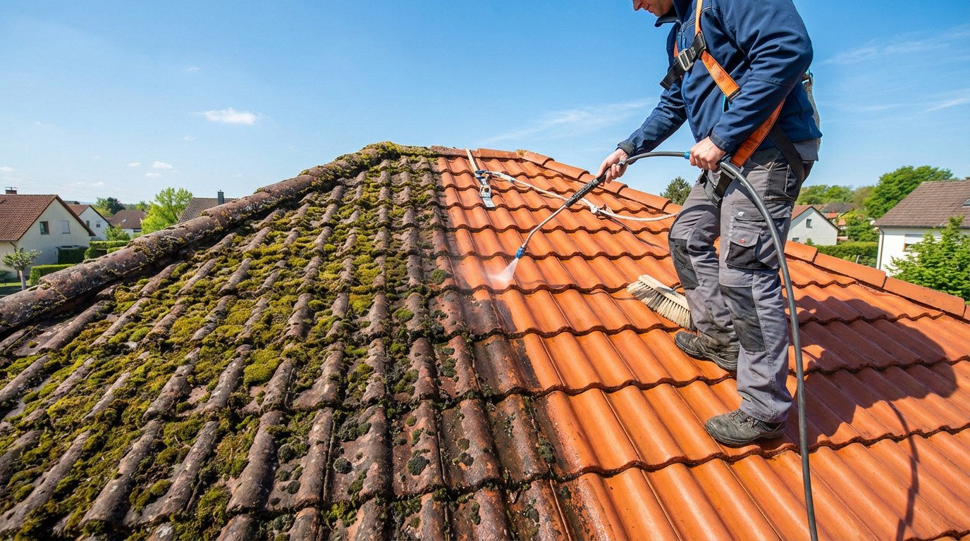 expert démoussage toiture ain