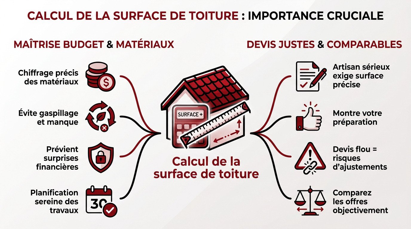 importance du calcul de la surface de toiture pour le budget et les devis